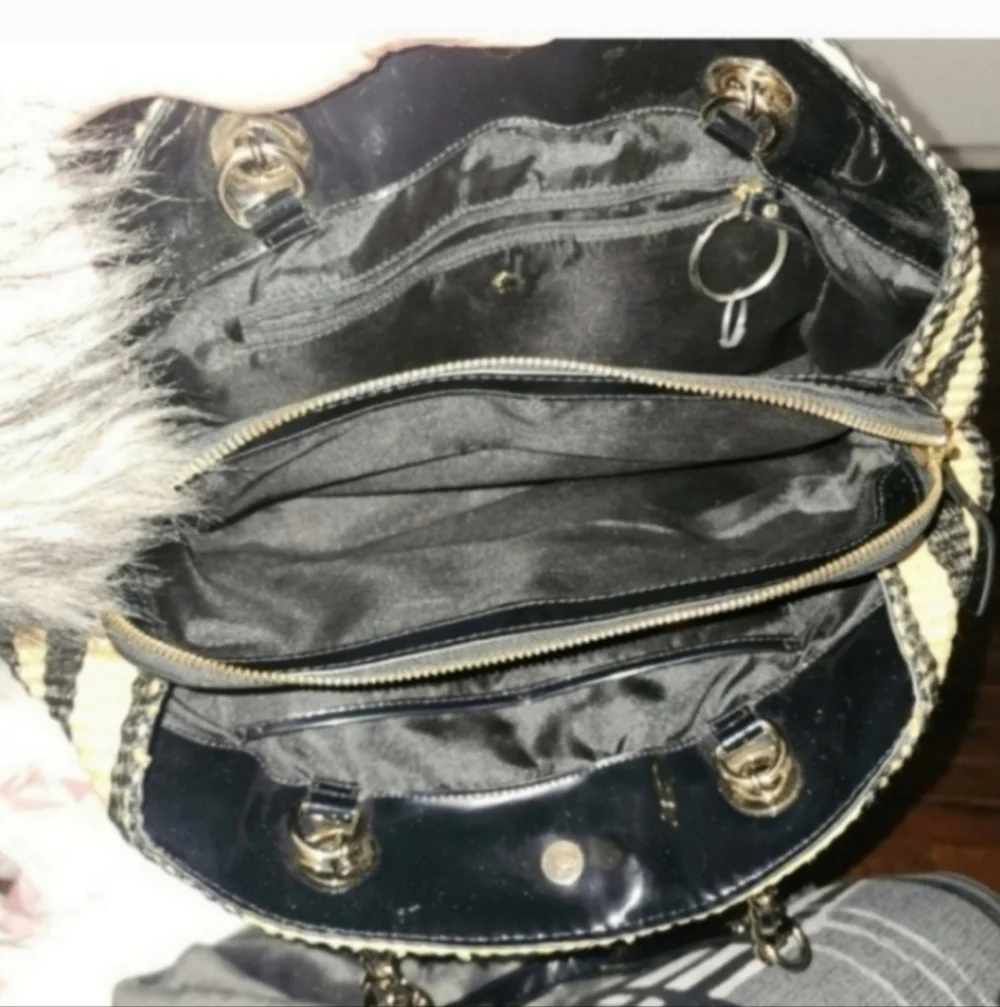 RARE HTF VINTAGE KATE SPADE NEW YORK Raffia Shoulder Bag